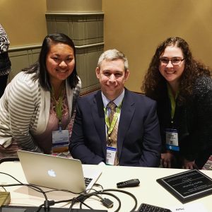 Kelsey Dunbar and Joyanna Struzzieri had the opportunity to meet author and AAC user Martin Pistorius after his presentation.