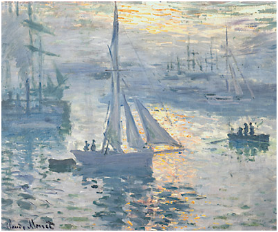 Impression Sunrise claude monet famous paintings