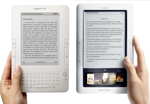 Kindle and Nook E-Readers