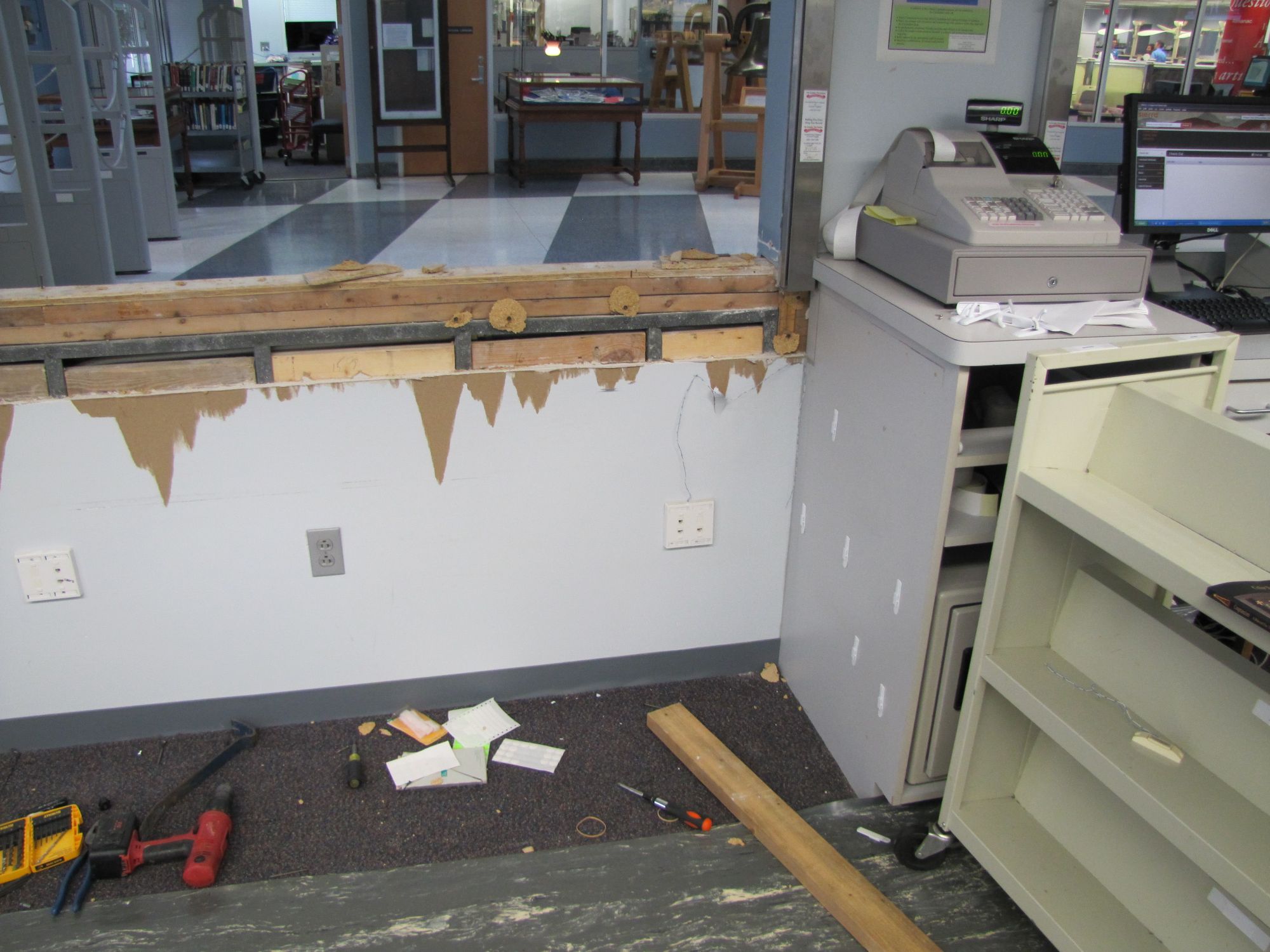 Renovations At The Circulation Reserve Desk Longwood University
