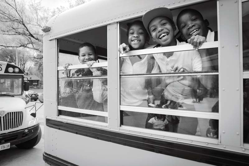 East St. Louis Kids on Bus