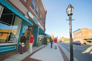 Main Street is home to a wide variety of restaurants, as well as furniture, clothing and gift shops. 