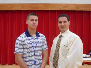 "Whistling In" ceremony with my advisor, Dr. Mike Mucedola October 2016