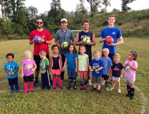 Coaching U5 soccer in Prince Edward, VA 2015