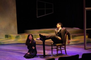 This is a scene from "Dead Man's Cellphone" a play i had to watch for the class
