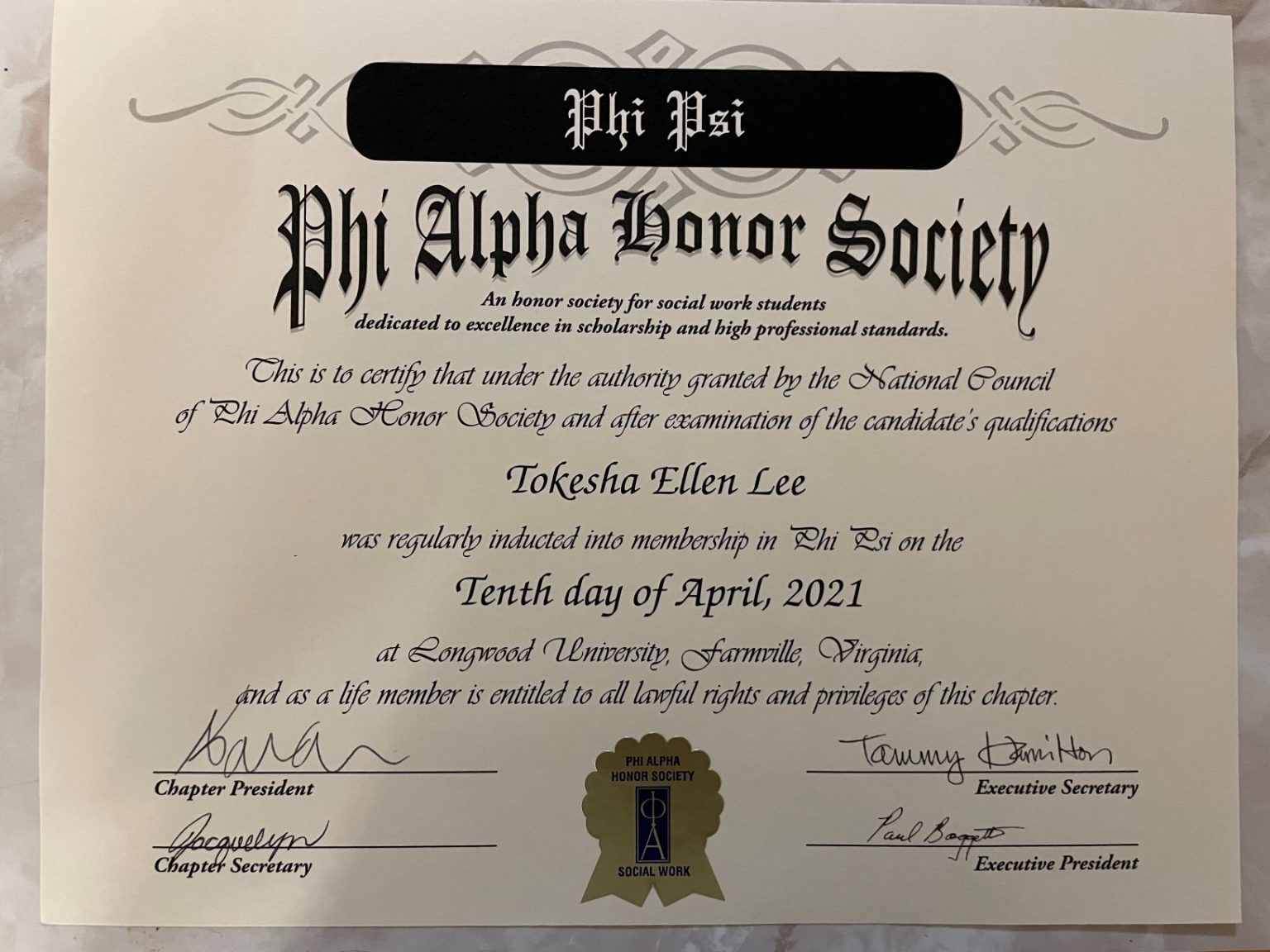 National Honor Society Certificate Template